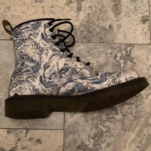 Blue and white Doc Martens good used condition